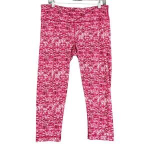 90 Degrees‎ By Reflex Pink Printed Highwaisted Activewear Womens Leggings XL